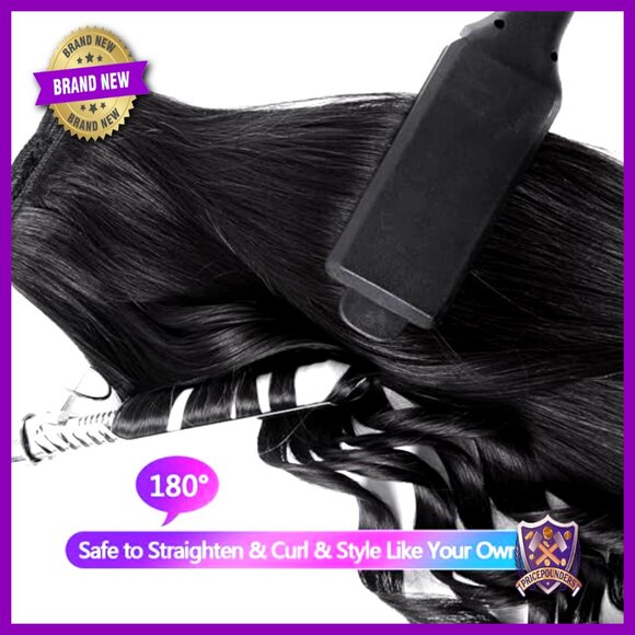 20 Inch Real Human Hair Clip-In Extensions, 105g Straight Remy Hair main image 4